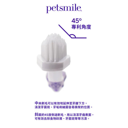 Petsmile 佩齒邁 專業寵物牙刷《專利45°雙頭牙刷》
