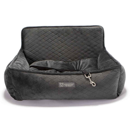 NANDOG 奶狗 寵物用汽車安全座椅 PLUSH DARK GREY