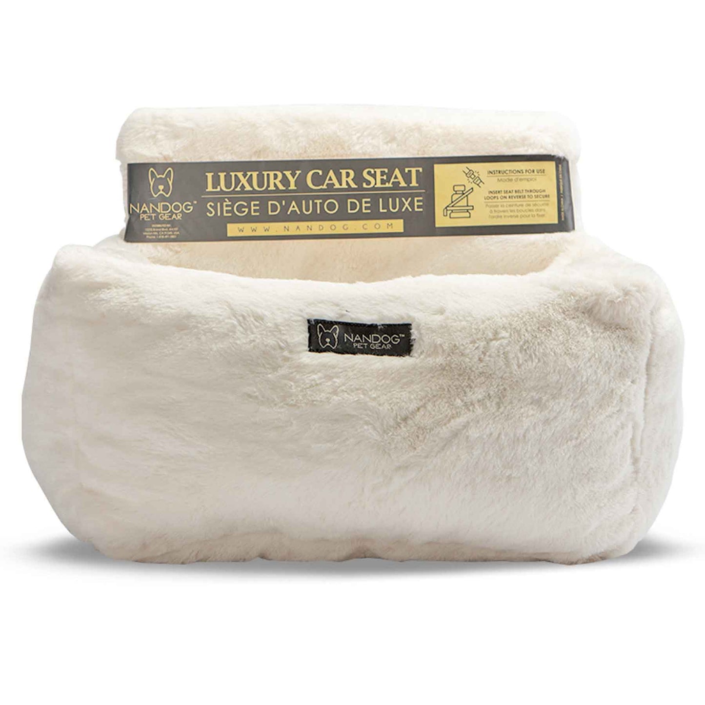 NANDOG 奶狗 寵物用汽車安全座椅 CLOUD IVORY ( S )