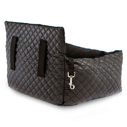NANDOG 奶狗 寵物用汽車安全座椅 VEGAN LEATHER BLACK ( S )