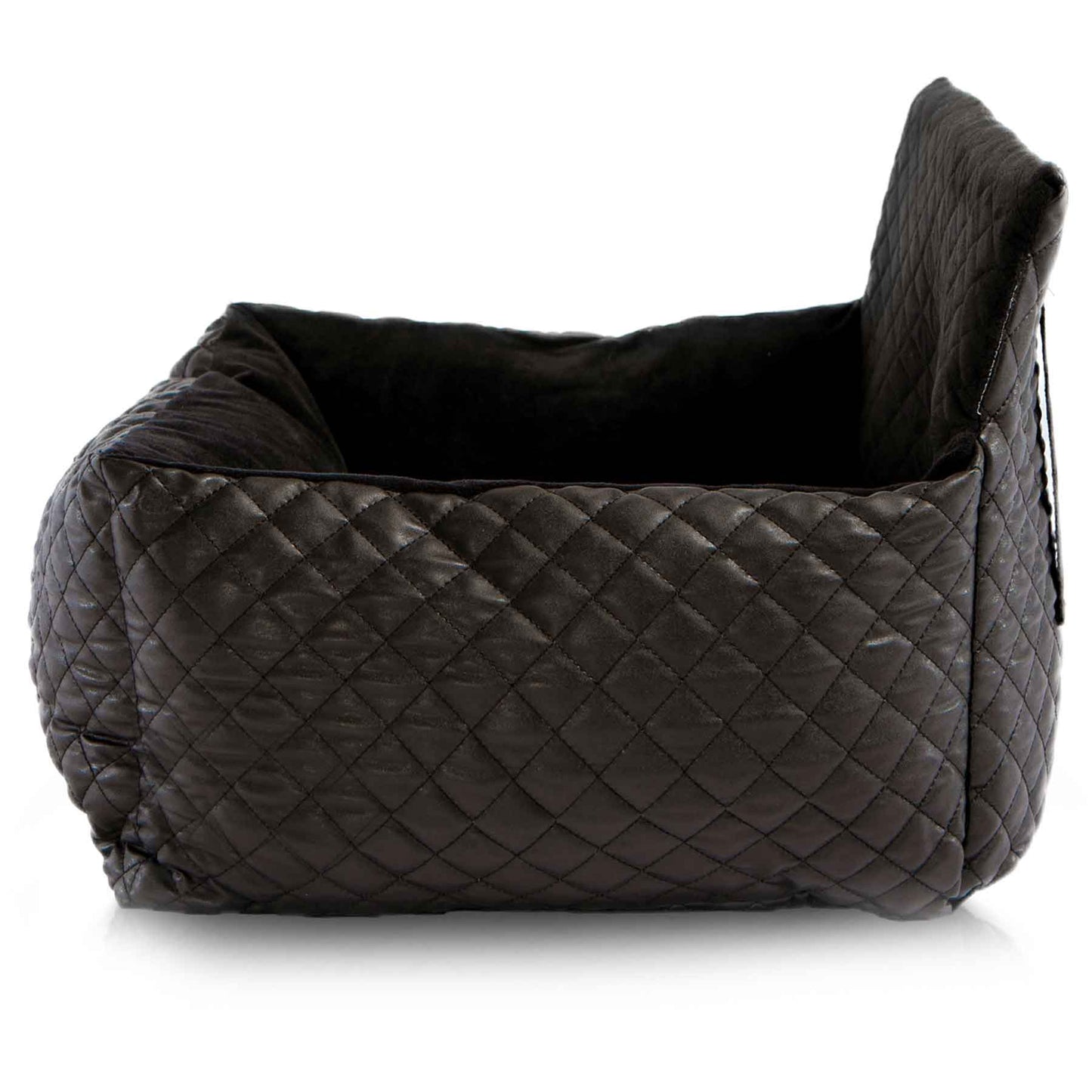 NANDOG 奶狗 寵物用汽車安全座椅 VEGAN LEATHER BLACK ( S )