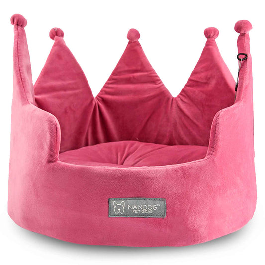 NANDOG 奶狗 皇冠床 PLUSH PINK